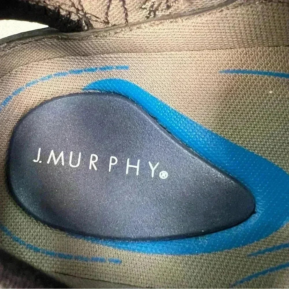 J Murphy Men 8 Black Leather Casual Sport Water Sandals Fisherman Hiking Shoes - Picture 7 of 13